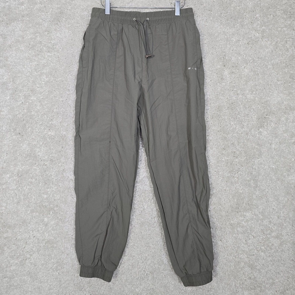 Wilo The Label Womens Parachute Jogger Pants Gray Windbreaker Size‎ Medium